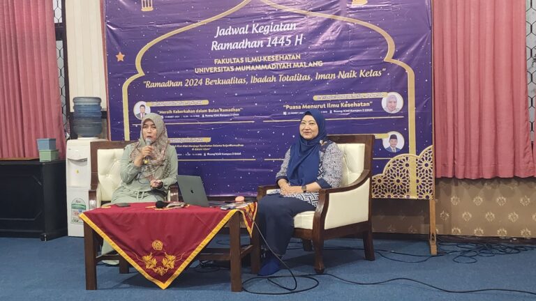 Malang, 22 Maret 2024 – Dalam sebuah kajian yang diselenggarakan oleh Fakultas Ilmu Keperawatan dan Ilmu Kesehatan (FIKES) Universitas Muhammadiyah Malang (UMM) pada tanggal 22 Maret 2024 di Gedung ICMI FIKES UMM, Dr. Tri Lestari Handayani, S.Kep, M.Kep, .Sp.Mat, mengungkapkan kesimpulan menarik terkait dengan pengaruh niat puasa terhadap kesehatan tubuh manusia.