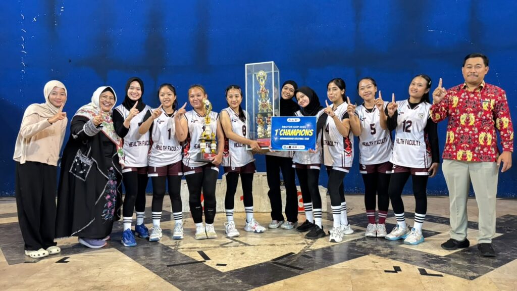 Tim Volley Putri FIKES UMM Juara Rektor Cup 2026 UMM